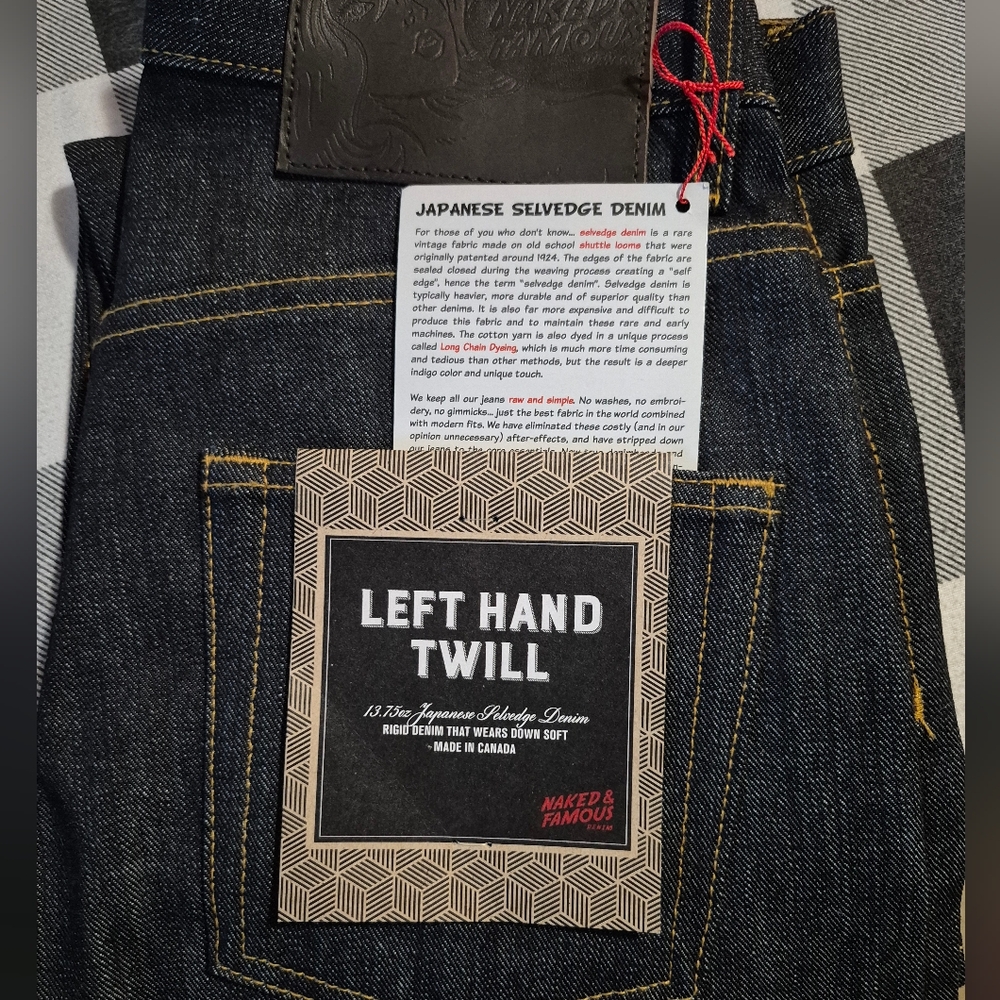 Men's Naked & Famous Left hand twill easyguy Jeans